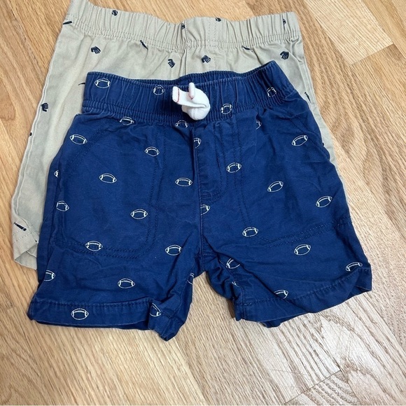 2T Jordan Nike Carter’s Shorts Bundle Sports Football Baseball Lot 24 mos Tan - Picture 8 of 9